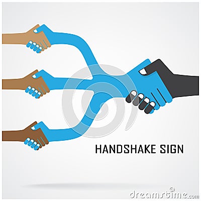 Cooperation symbol,partnership sign Vector Illustration