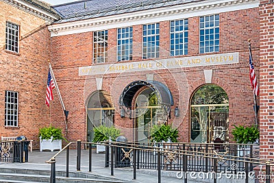 National Baseball Hall of Fame and Museum in Coopertown, New York Editorial Stock Photo