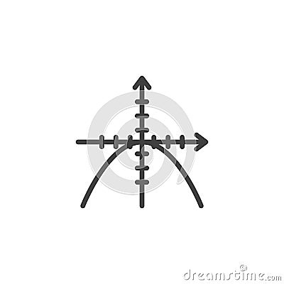 Coordinate Geometry vector icon Vector Illustration