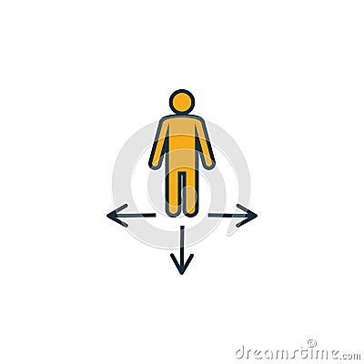 Coordination icon. Simple element from project management icons collection. Creative Coordination icon ui, ux, apps, software and Stock Photo
