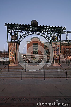 Coors Field - Colorado Rockies Baseball Editorial Stock Photo
