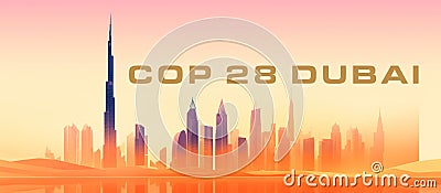 COP 28 United Arab Emirates - Dubai - November 2023 Stock Photo