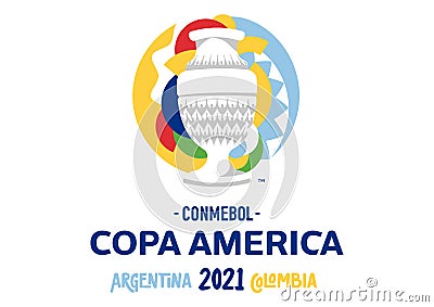 Copa America Argentina Colombia 2021 Logo Editorial Stock Photo
