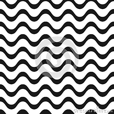 Copacabana waves pattern Vector Illustration