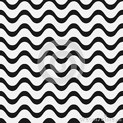 Copacabana waves pattern Vector Illustration