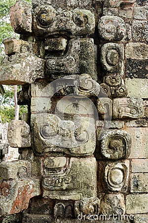 Copan Mayan ruins in Honduras Stock Photo