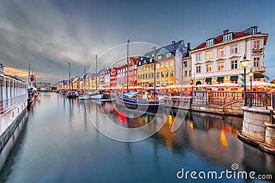 Copenhagen, Denmark Canal Stock Photo