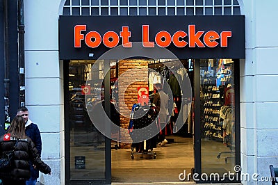 FOOT LOCKERS SPORT STORE ON STROEGET Editorial Stock Photo