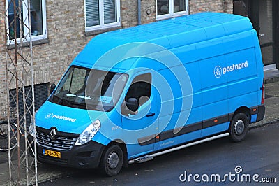 POSTNORD PACKET DELIVERY VAN JOINT VENTURE Editorial Stock Photo