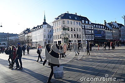 Christmas presents exchange and return day in Copenhagen Editorial Stock Photo