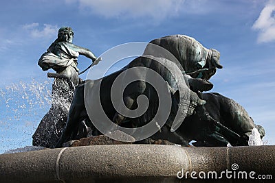 Copenhagen in Denmark with famous buildings and places Stock Photo