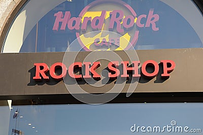 HARDROCK CAFE Editorial Stock Photo