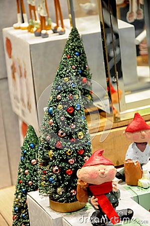MINI CHRISTMAS TREET FOR SALE Editorial Stock Photo