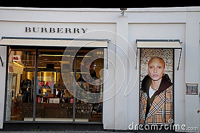 BRITISH BURBERRY STORE Editorial Stock Photo