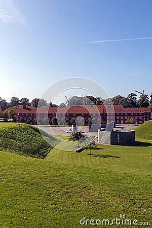 Kastellet fortress in Copenhagen, Denmark, one of the best preserved fortresses in Northern Europe Editorial Stock Photo
