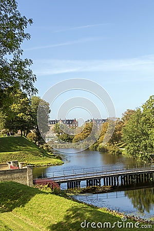 Kastellet fortress in Copenhagen, Denmark, one of the best preserved fortresses in Northern Europe Editorial Stock Photo