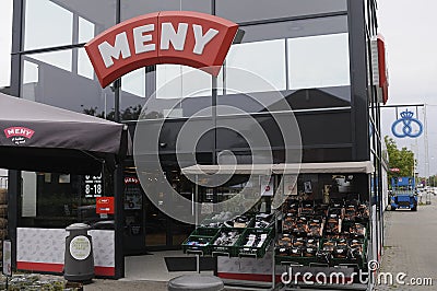 MENY GROCERY STORE Editorial Stock Photo