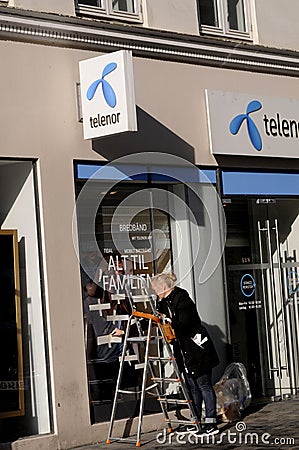 TELENOR INTERNET PROVIDER Editorial Stock Photo