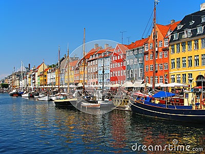 Copenhagen, Nyhavn Stock Photo