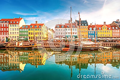 Copenhagen, Nyhavn Stock Photo