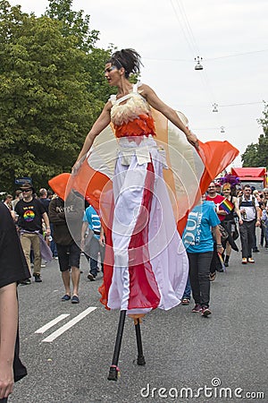 Copenhagen Pride Parade 2016 Editorial Stock Photo