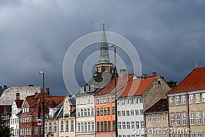 COPENHAGEN TOWN HALL TOWER OVER LOOKING CITY Editorial Stock Photo