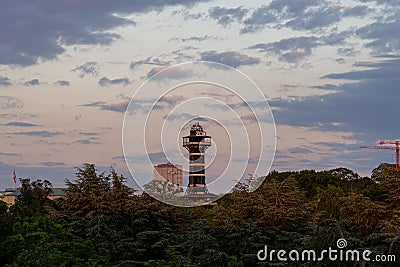 Copenhagen Zoo Observational Tower Editorial Stock Photo