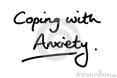 Coping with Anxiety Stock Photo