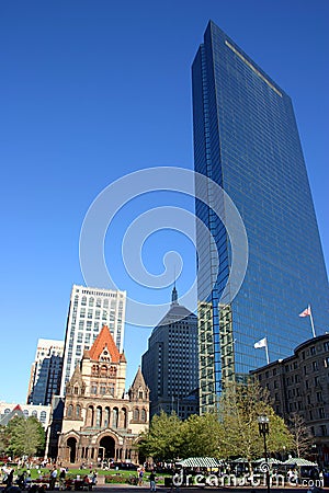 Copley Square, Boston Editorial Stock Photo