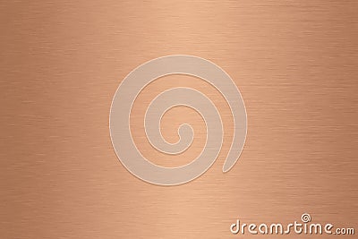 Copper brushed metal background gradient. Stock Photo