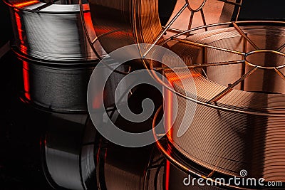 Copper cable factory Stock Photo