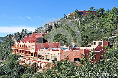 Copper Canyon Hotel Stock Photo