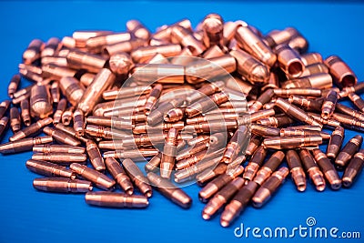 Copper,cap tips Stock Photo