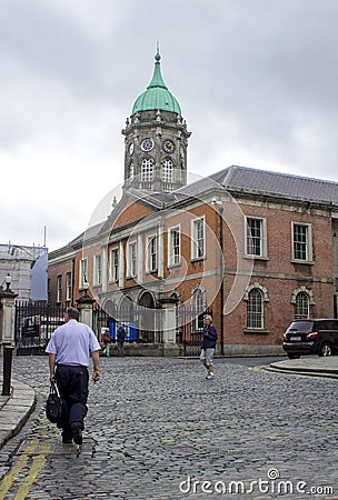 The copper domed hexagonal stone tower above the State Apartment Editorial Stock Photo