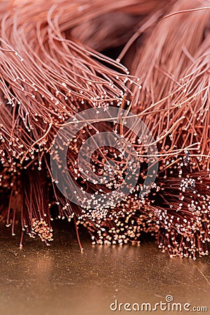 Copper industry, material for renewable energy supplies, energy efficiency Stock Photo