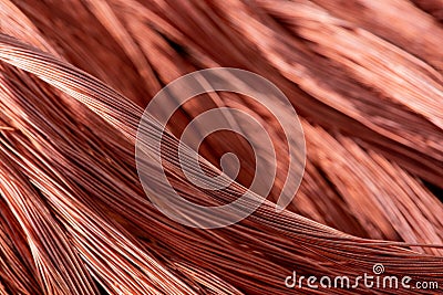 Copper industry, material for renewable energy supplies, energy efficiency, sustainable buildings Stock Photo