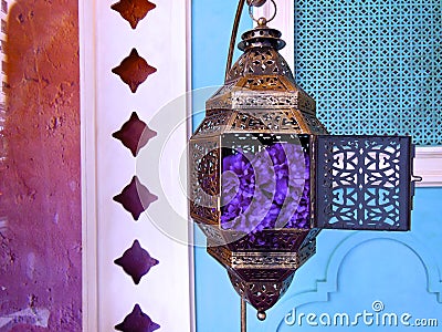 Copper Lantern Stock Photo