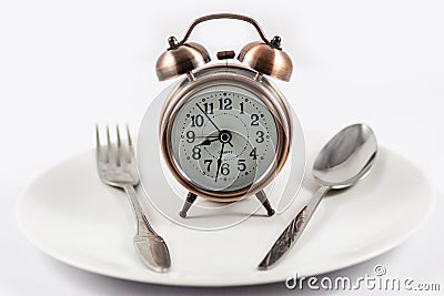 Time to fill the dish with food Stock Photo