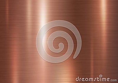 Copper metal texture background Vector Illustration