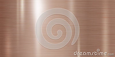 Copper metal texture background vector illustration Vector Illustration