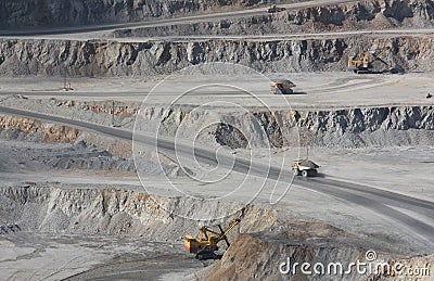 Copper-molybdenum mine 1 Stock Photo