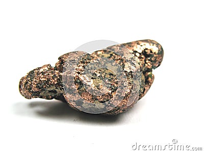 Copper nugget Stock Photo