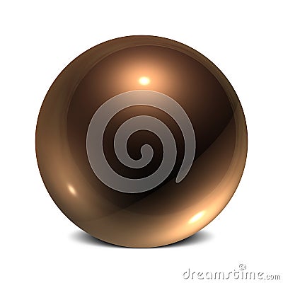 Copper Orb Stock Photo