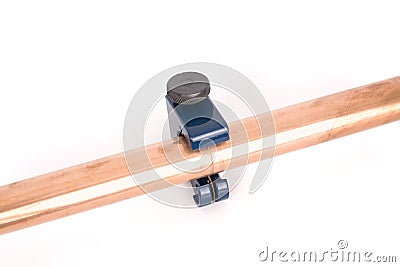 Copper pipe cutter Stock Photo