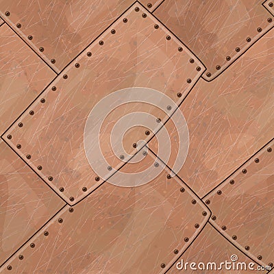 Copper seamless texture Stock Photo