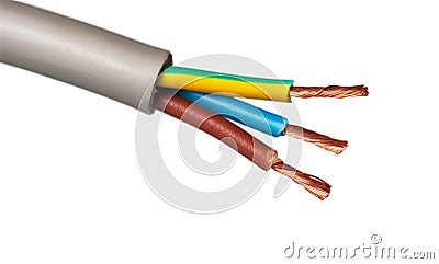 Copper wire Stock Photo