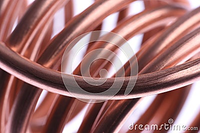 Copper wire industry Stock Photo