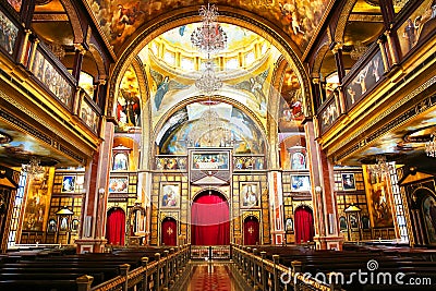 The Coptic Orthodox Church Inside in Sharm El Sheikh Editorial Stock Photo