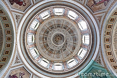 Copula Esztergom Basilica, Hungary Stock Photo