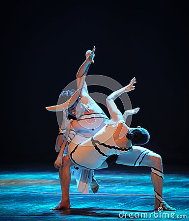 The copulation-Errand into the maze-Modern dance-choreographer Martha Graham Editorial Stock Photo